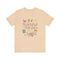 Faithful Mom Short Sleeve Tee, Christian T-Shirt, Gift for Moms, Church Apparel, Faith-Based Summer Shirt, Floral Graphic Tee